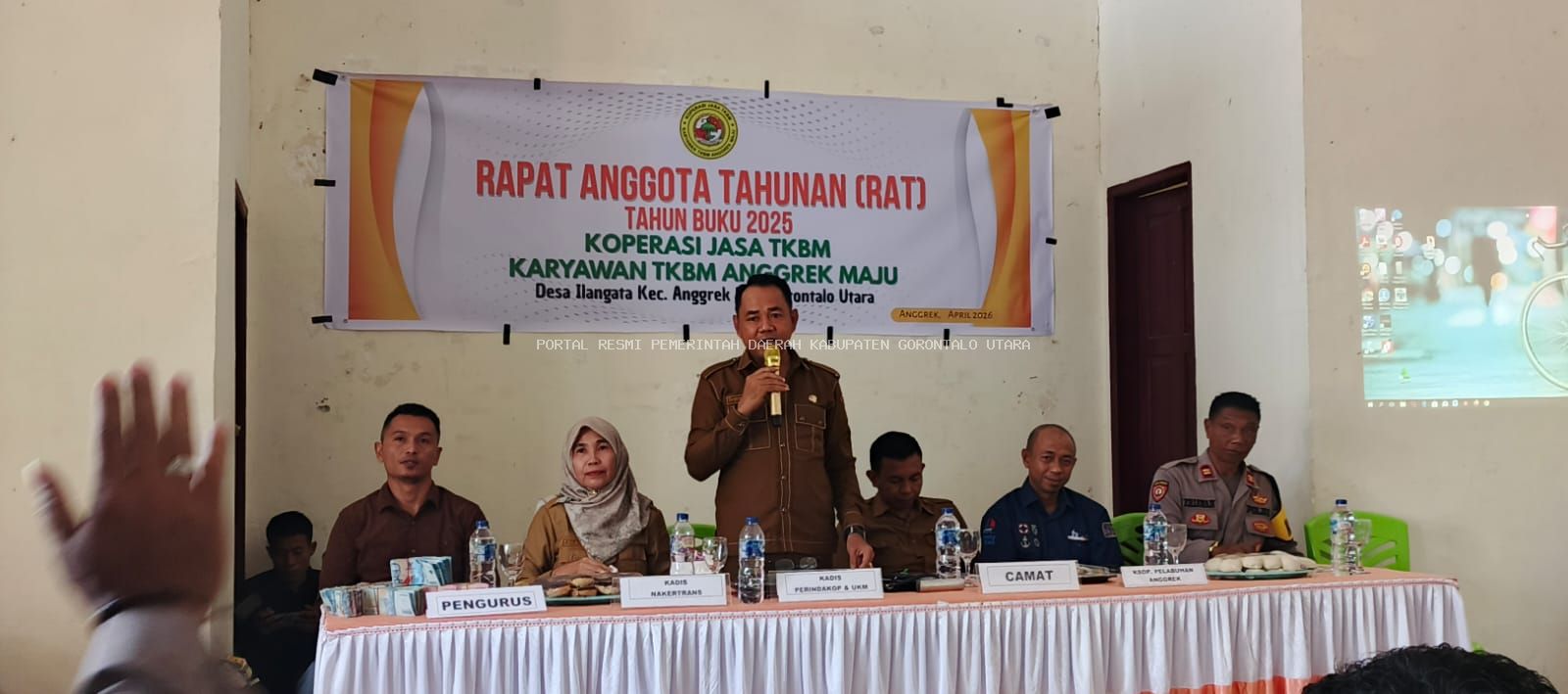 Pemkab Gorontalo Utara Apresiasi Pelaksanaan RAT Tahun Buku 2025 Koperasi Jasa TKBM Anggrek Maju