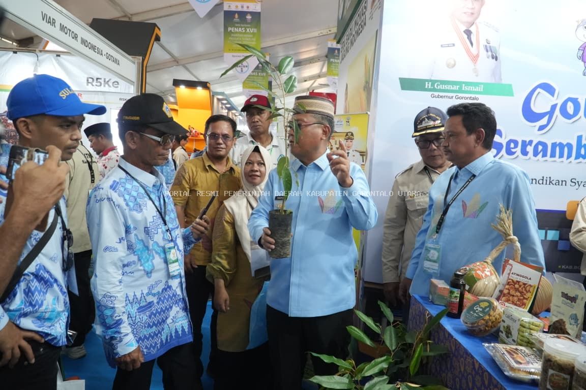 Bupati Gorontalo Utara Thariq Modanggu, Layani Petani Sidrap Usai Pembukaan PENAS Petani Nelayan XVII 