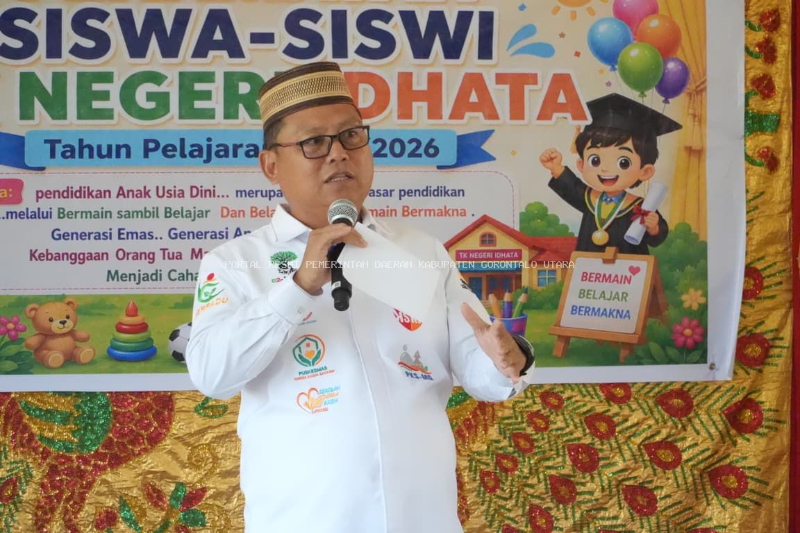 Bupati Thariq Modanggu Apresiasi Siswa TK dan Program Sekolah Surga Kasih Sayang pada Penamatan Siswa TK Negeri IDHATA Kwandang