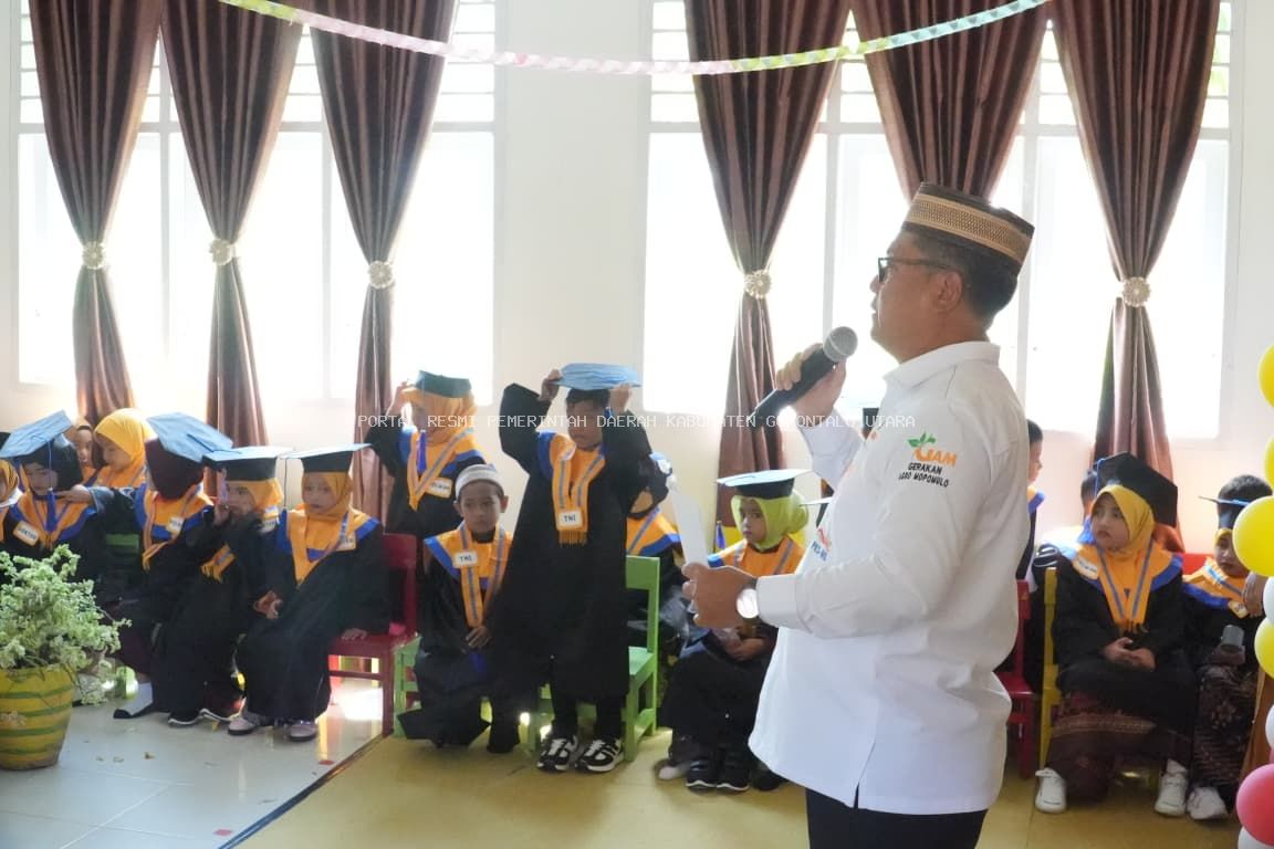 Saritilawah Bahasa Gorontalo, Bupati Thariq Modanggu Belajar dari Siswa TK IDHATA Kwandang