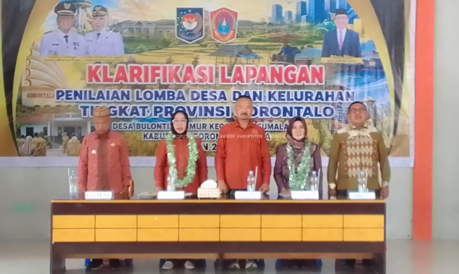 Wakil Bupati Gorontalo Utara Sambut Tim Penilai Lomba Desa Tingkat Provinsi di Desa Bulontio Timur