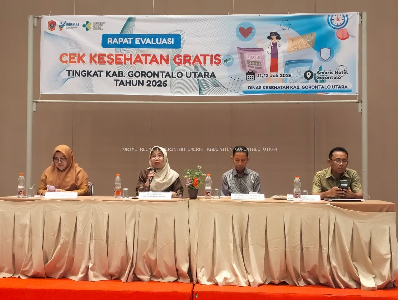 Kepala Dinas Kesehatan Gorontalo Utara Buka Rapat Evaluasi Cek Kesehatan Gratis, Perkuat Kolaborasi Lintas Sektor