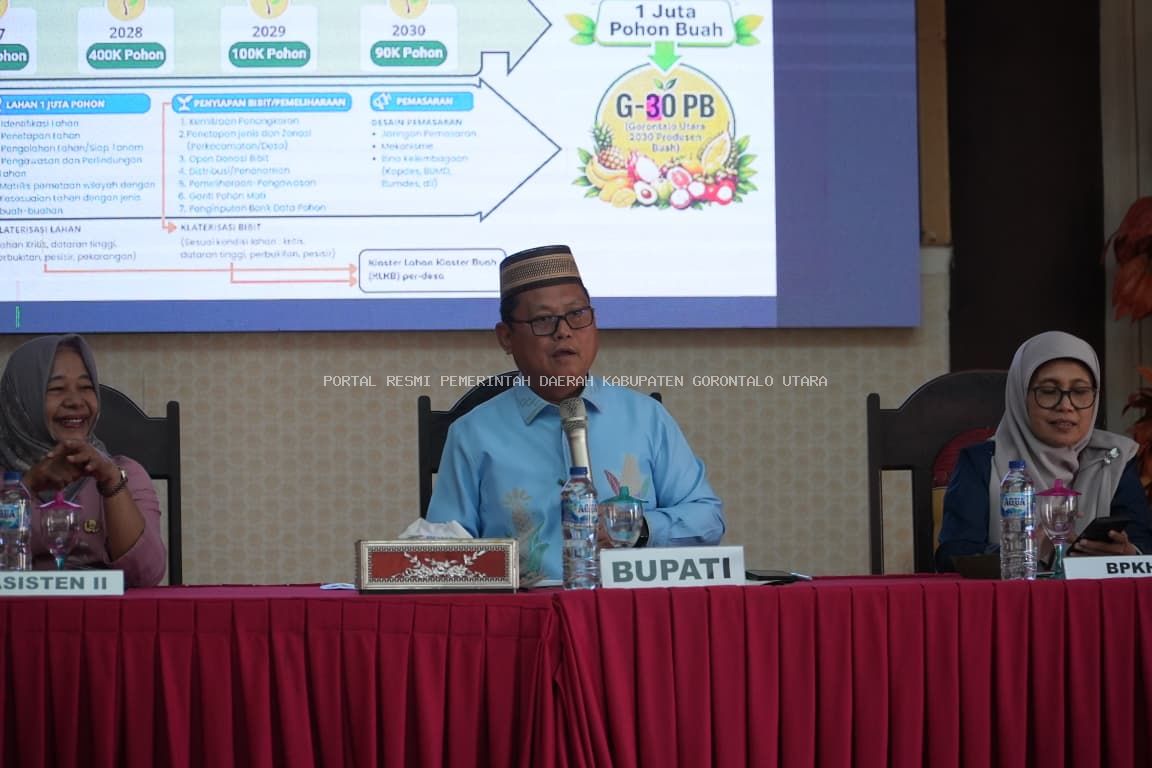 Bupati Thariq Modanggu Buka Sosialisasi PPTPKH, Dukung Gerakan Satu Juta Pohon Buah Menuju G-30 PB