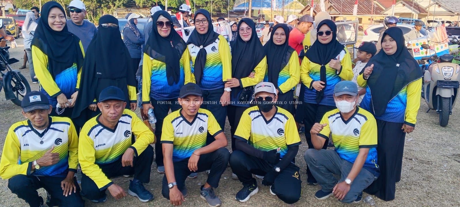 DISKOMINFO GORONTALO UTARA SEMARAKKAN HUT KE-81 RI LEWAT LOMBA GERAK JALAN