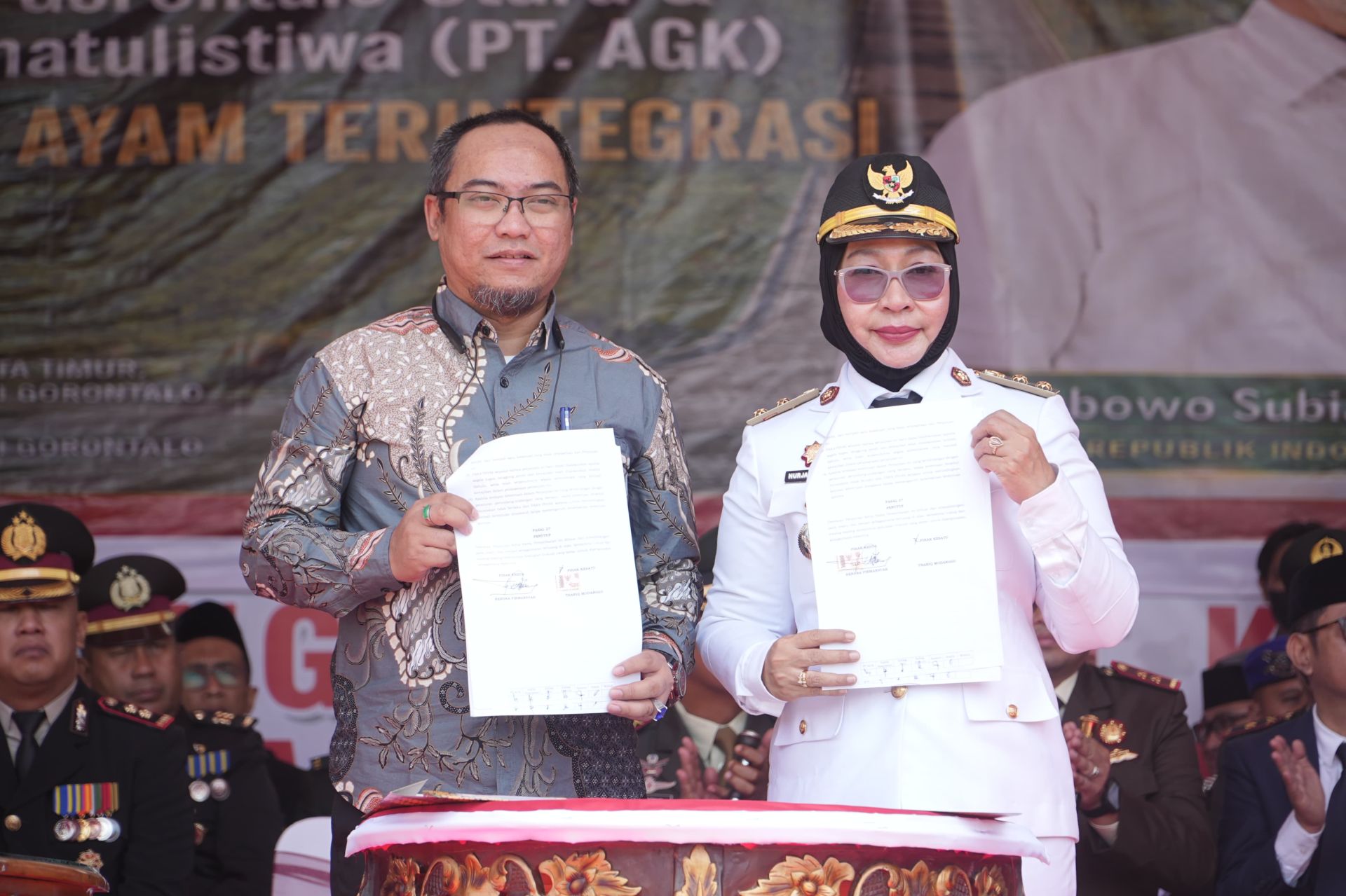 Gorontalo Utara Teken PKS dengan PT AGK, Wabup Nurjanah: Langkah Awal Industrialisasi Ayam Terintegrasi
