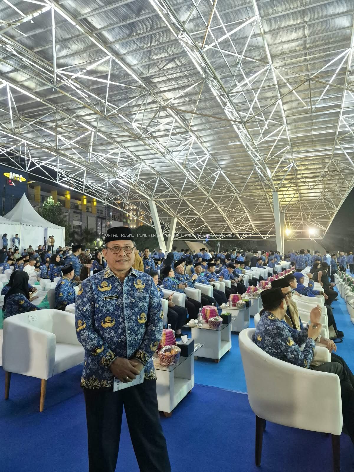 SEKDA GORONTALO UTARA HADIRI PEMBUKAAN MTQ KORPRI KE-VIII TINGKAT NASIONAL TAHUN 2026 DI MAKASSAR
