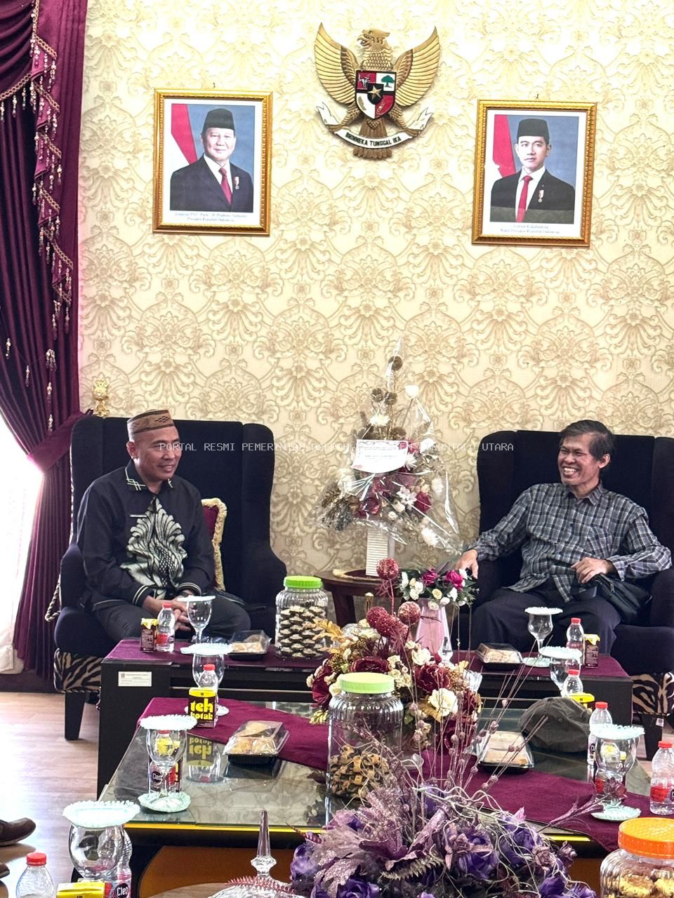 Asisten Pemerintahan dan Kesra Setda Gorontalo Utara. Irwan A. Usman  Terima Tim Inventarisasi dan Verifikasi HPL Kawasan Transmigrasi SP Motihelumo