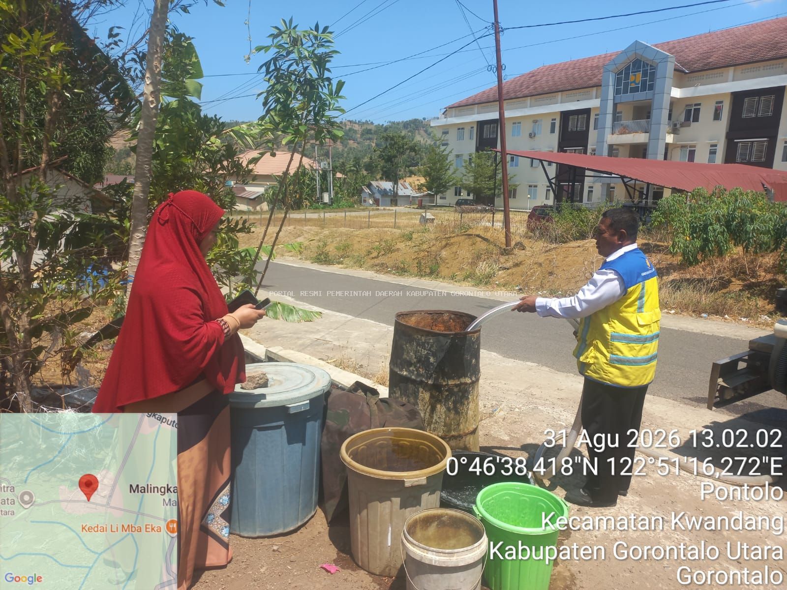 BWS Wilayah Sulawesi Salurkan Bantuan Air Bersih untuk Warga Terdampak Kekeringan di Desa Ombulodata