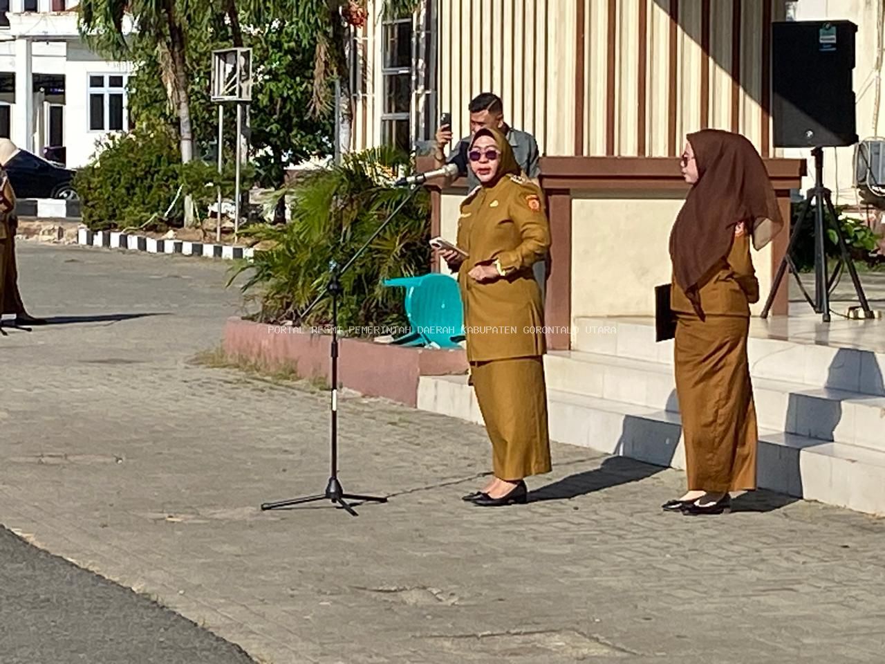 Wabup Gorontalo Utara, Nurjanah Hasan Yusuf : Tekankan Disiplin dan Kinerja ASN 