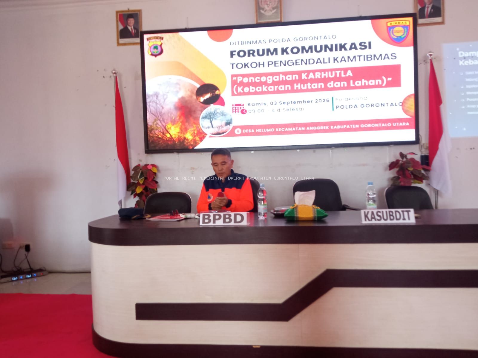 Sekretaris BPBD Jemy Igirisa : Cegah Karhutla, Masyarakat Jangan Lakukan Pembakaran Sembarangan 