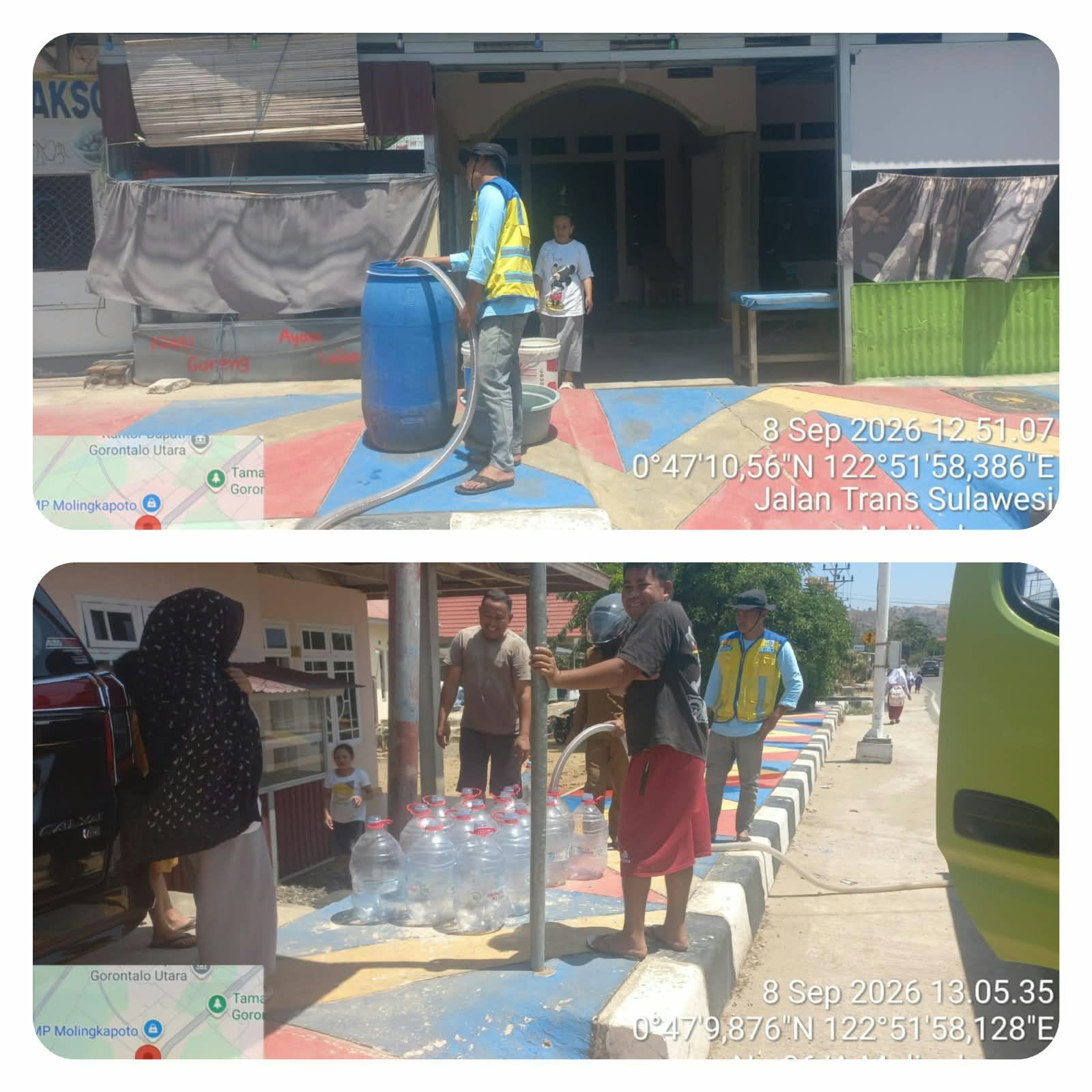 BWS Wilayah II Gorontalo Salurkan 5.000 Liter Air Bersih untuk 639 KK Terdampak Kemarau di Molingkapoto Selatan