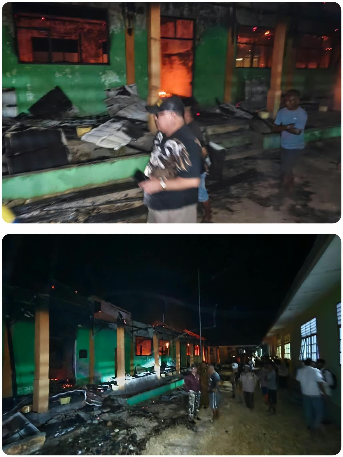 Kebakaran SMP Negeri 3 Tomilito, Tiga Ruang Kelas Ludes Terbakar, Pemkab Pastikan 90 Siswa Tetap Belajar