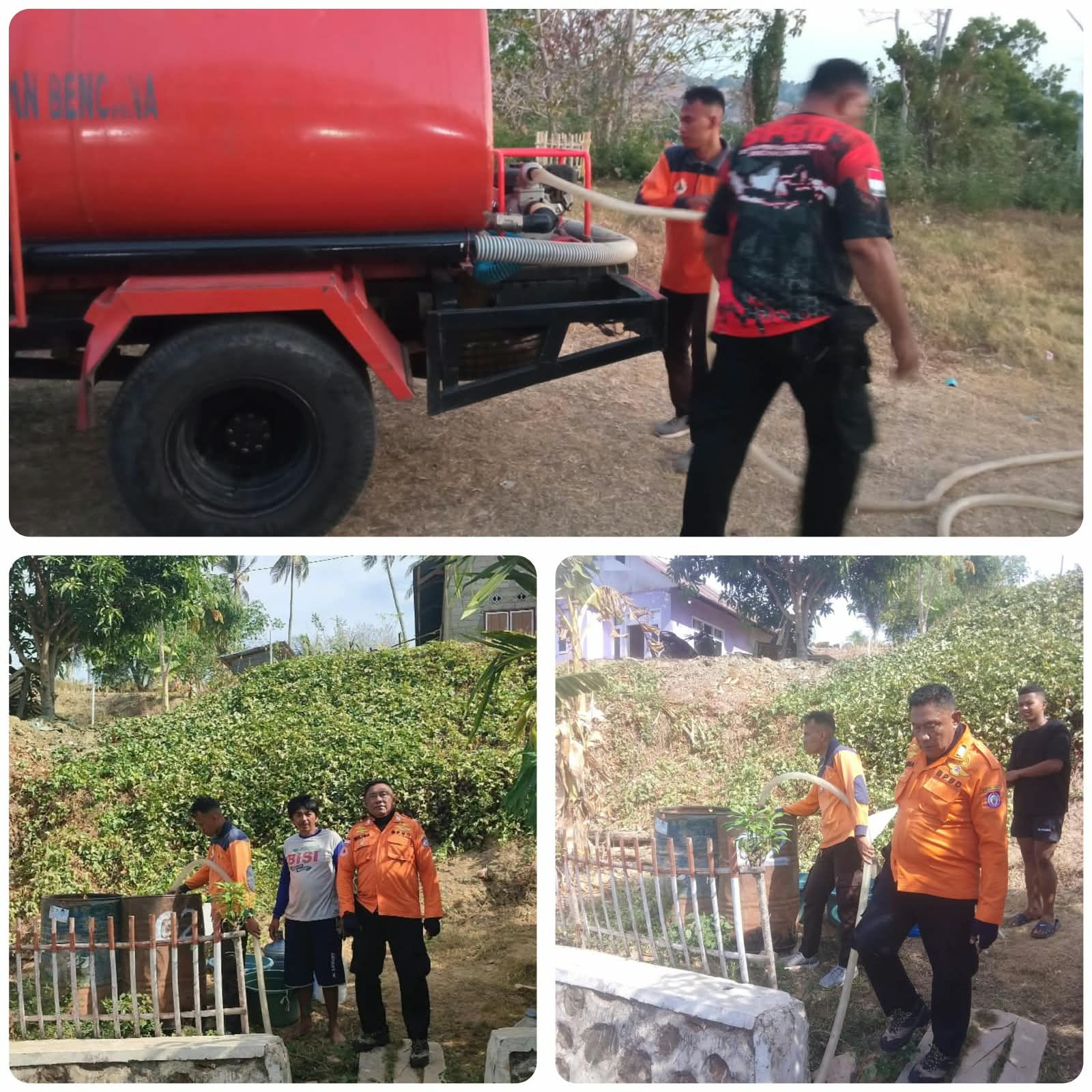 BPBD Provinsi Gorontalo Salurkan 10 Ribu Liter Air Bersih Untuk 347 Kk Terdampak Kekeringan Di Desa Molantadu Kecamatan Tomilito