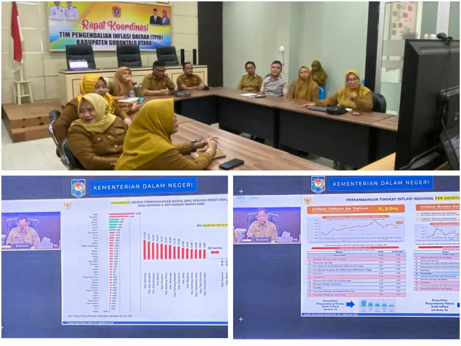 TPID Gorut Ikuti Rakor Pengendalian  Inflasi Nasional : IPH Capai 7,85, Cabai Jadi Penyumbang Utama