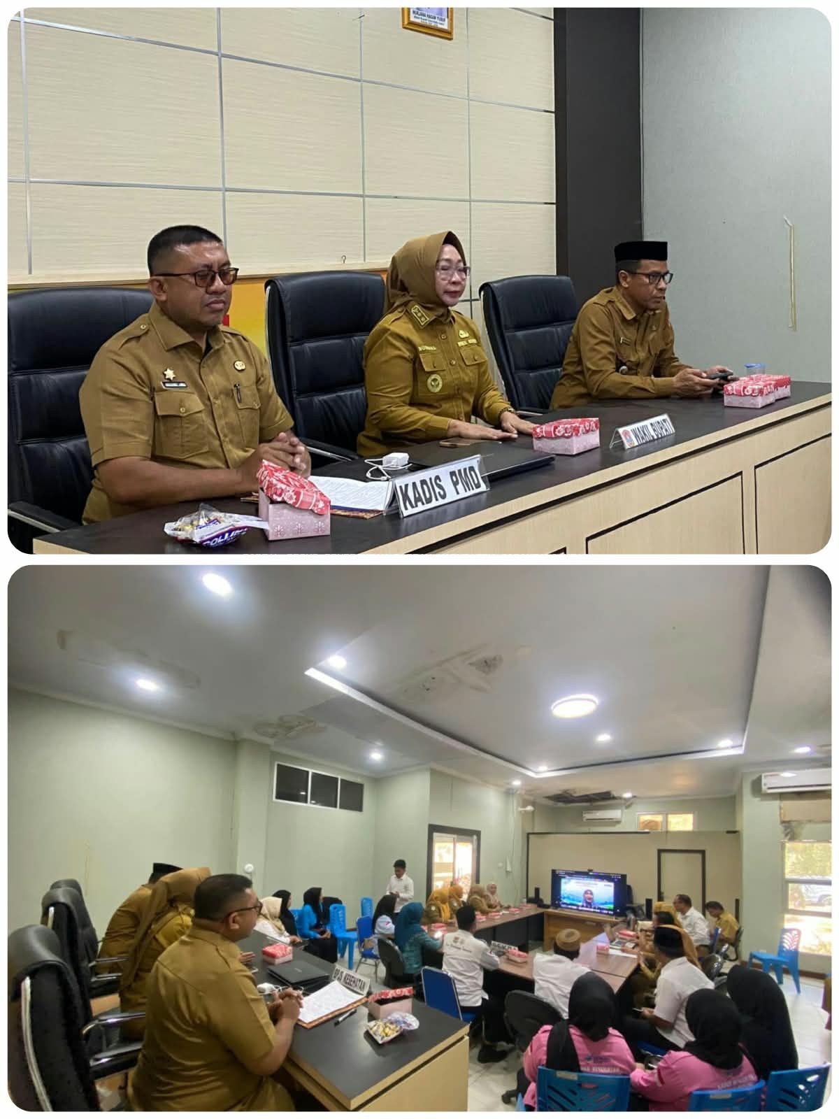 Bupati Thariq Modanggu Memberikan Sambutan secara Virtual pada kegiatan Penilaian Lomba Desa Berkinerja Baik 2026, Tekankan Inovasi dan Kolaborasi Tekan Stunting
