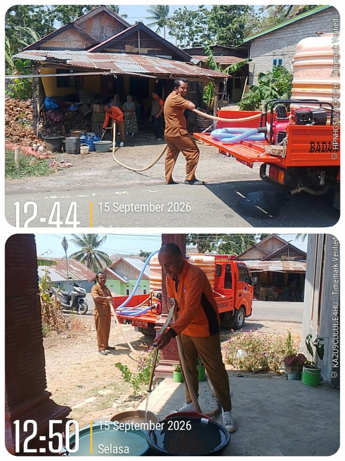 Warga Desa Pontolo Kesulitan Air Bersih, TRC BPBD Gorut Salurkan 2.200 Liter 
