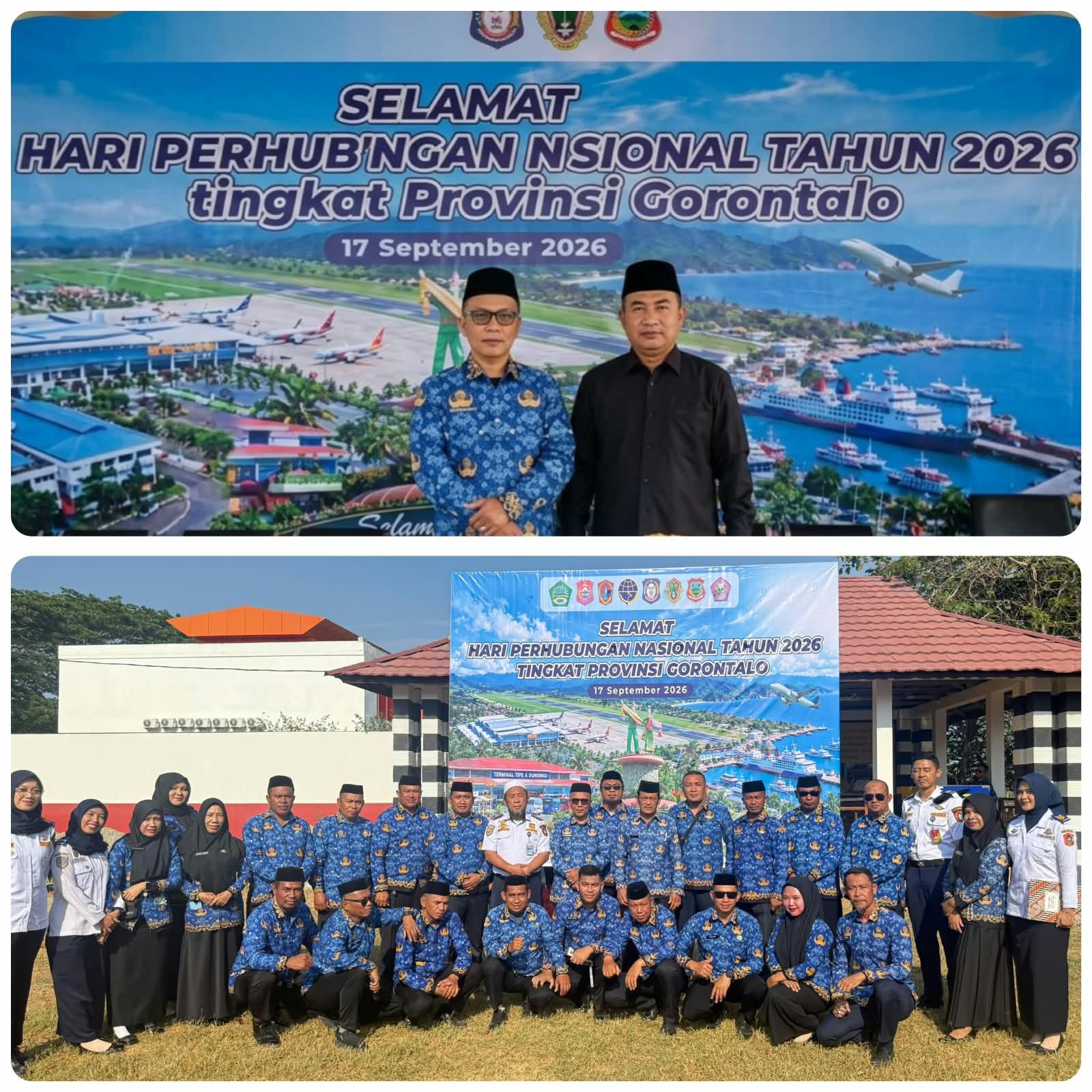 Staf Ahli Bupati Gorontalo Utara, Haris Latif Bersama Kadis Perhubungan Jost Pomalingo Hadiri Harhubnas Tingkat Provinsi Gorontalo 2026