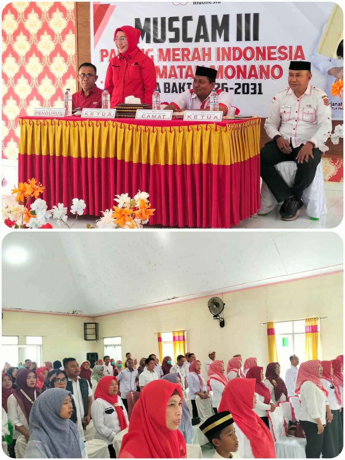 Wabup Nurjanah Hasan Yusuf  Buka MUSCAM III PMI Kecamatan Monano, Tegaskan PMI Hadir untuk Kemanusiaan