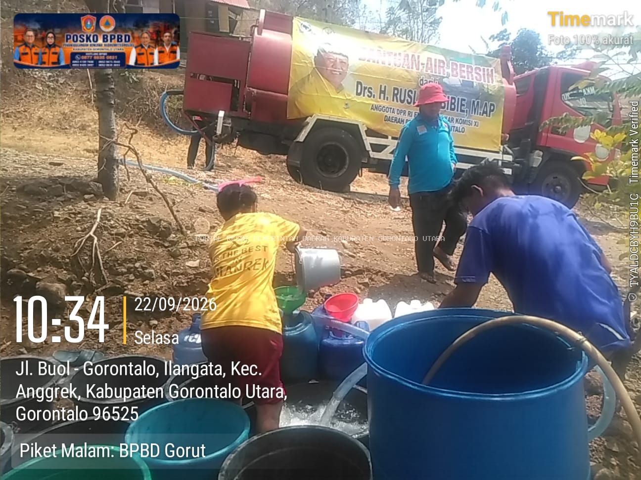Anggota DPR RI Rusli Habibie Salurkan Bantuan Air Bersih, Warga Ilangata dan Ibarat Kembali Terlayani