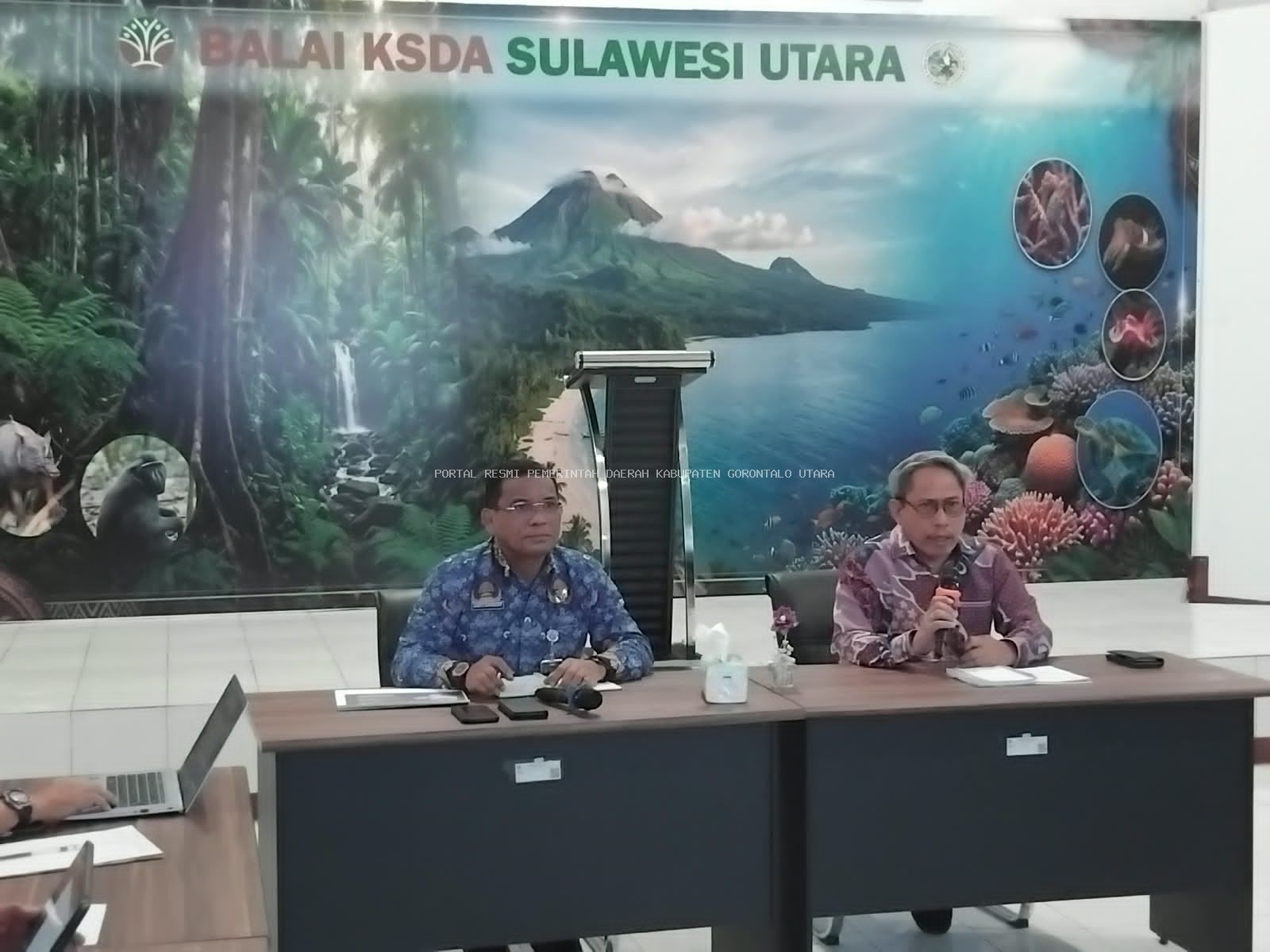 Sekda Gorontalo Utara Suleman Lakoro  Dorong Percepatan Evaluasi Fungsi Cagar Alam Pulau Mas, Pulau Popaya dan Pulau Raja