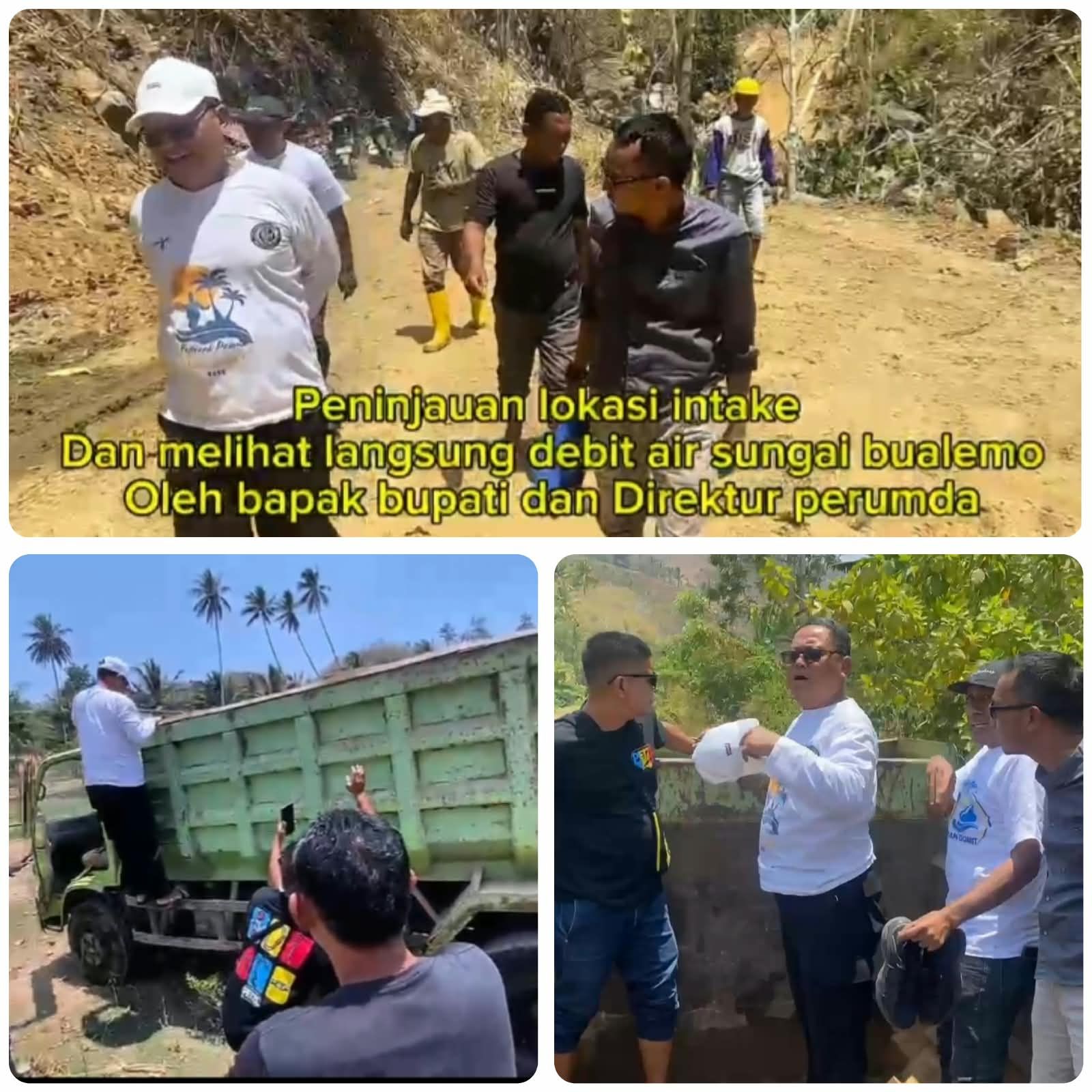 Bupati Thariq Modanggu Naik Dump Truck hingga Jalan Kaki ke Hulu, Tinjau Langsung Intake Bualemo, Pastikan Debit Air Baku di Tengah Kemarau Ekstrem