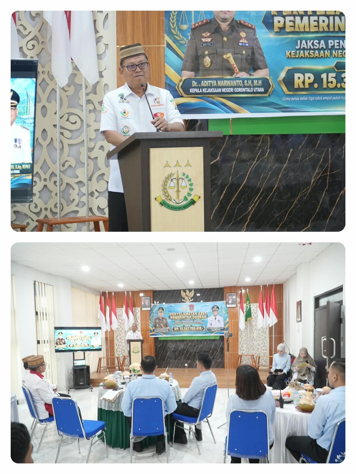 Kejari Gorontalo Utara Serahkan BMD yang Berhasil Diselamatkan, Bupati Thariq Modanggu Tegaskan Komitmen Pengamanan Aset Daerah