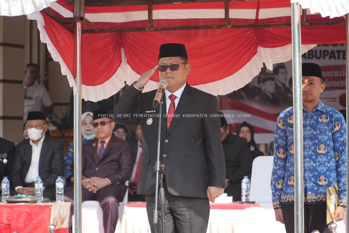 Bupati Thariq Modanggu sebagai Inspektur Upacara Hari Kesaktian Pancasila Di Gorontalo Utara