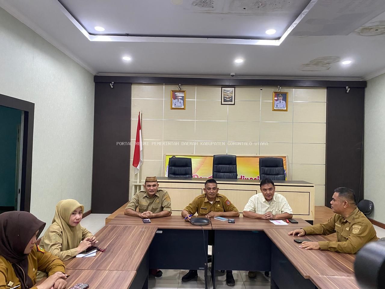 Kepala BPBD Gorontalo Utara Usman Lagarusu ikuti Press Release BMKG : Prediksi Musim Hujan 2026/2027 Wilayah Provinsi Gorontalo