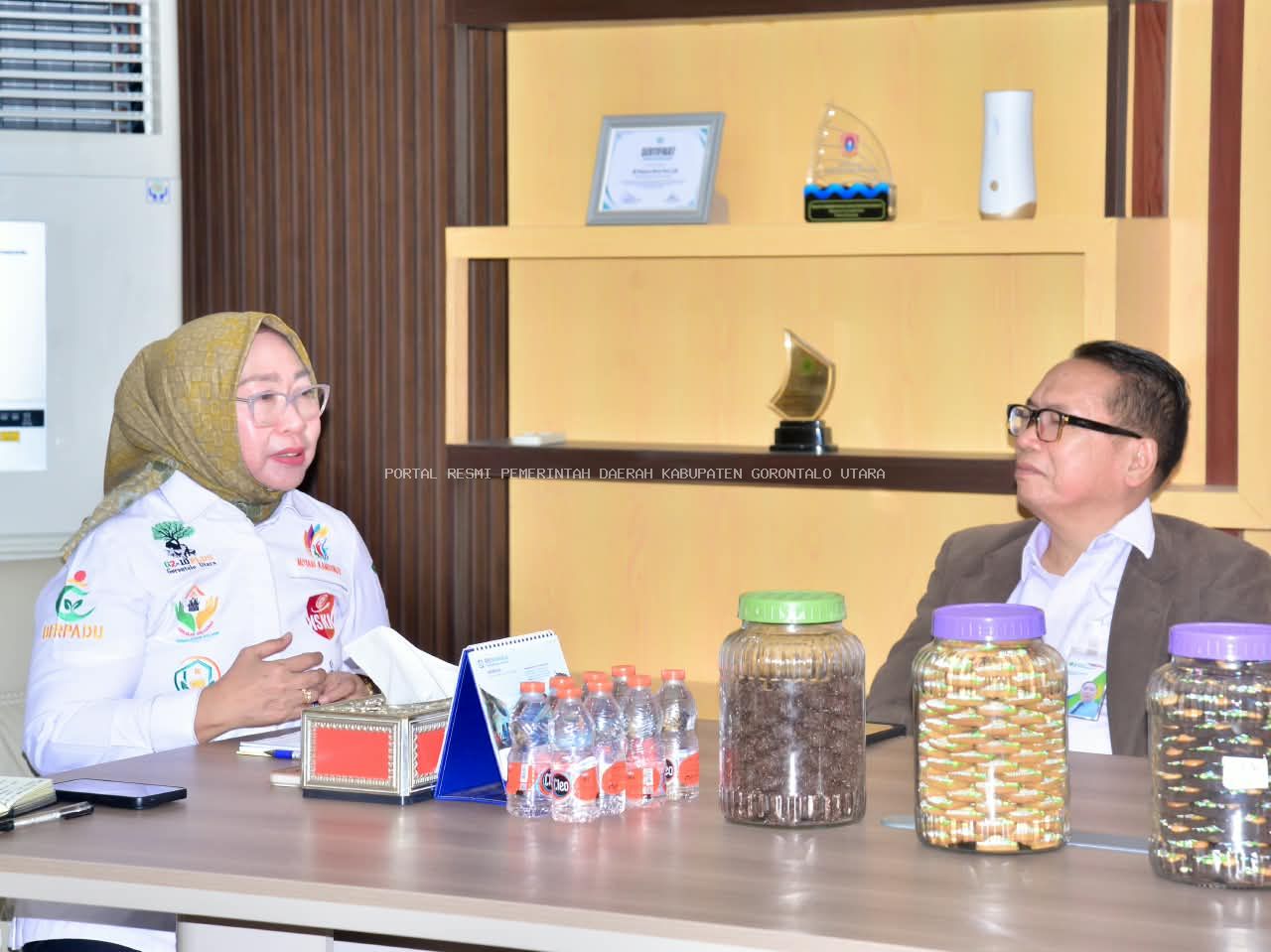 Wabup Nurjanah Hasan Yusuf menerima Audensi dari Kepala BPJS Ketenagakerjaan Provinsi Gorontalo : Dorong Optimalisasi Kepesertaan BPJS Ketenagakerjaan bagi ASN Gorontalo Utara