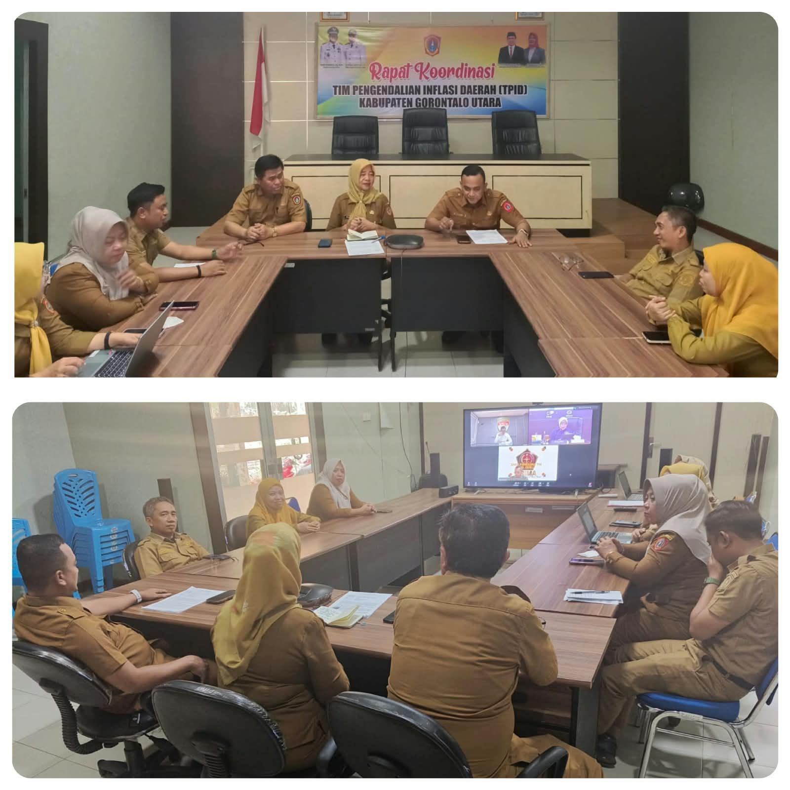 Asisten II Osna Haluti Ikuti Rakor Inflasi, TPID Gorontalo Utara Perkuat Strategi Pengendalian Harga Pangan
