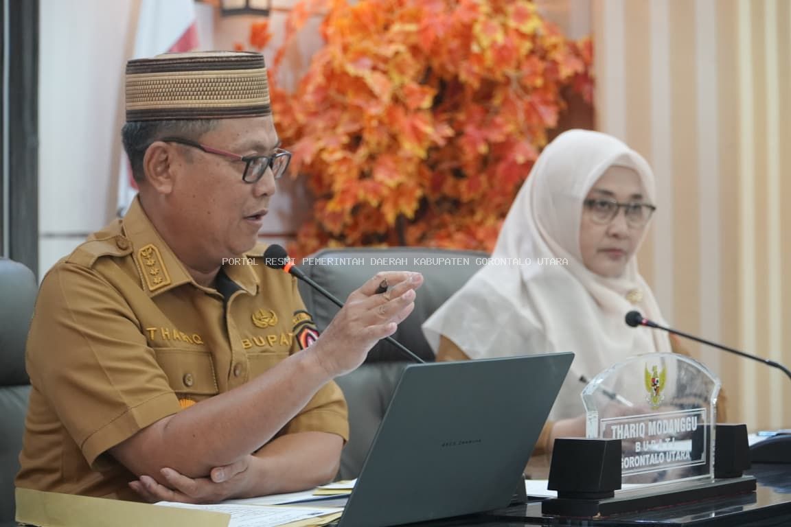 Bupati Thariq Modanggu Evaluasi BERPADU, Perketat Pengawasan dan Dorong Optimalisasi PAD Gorontalo Utara
