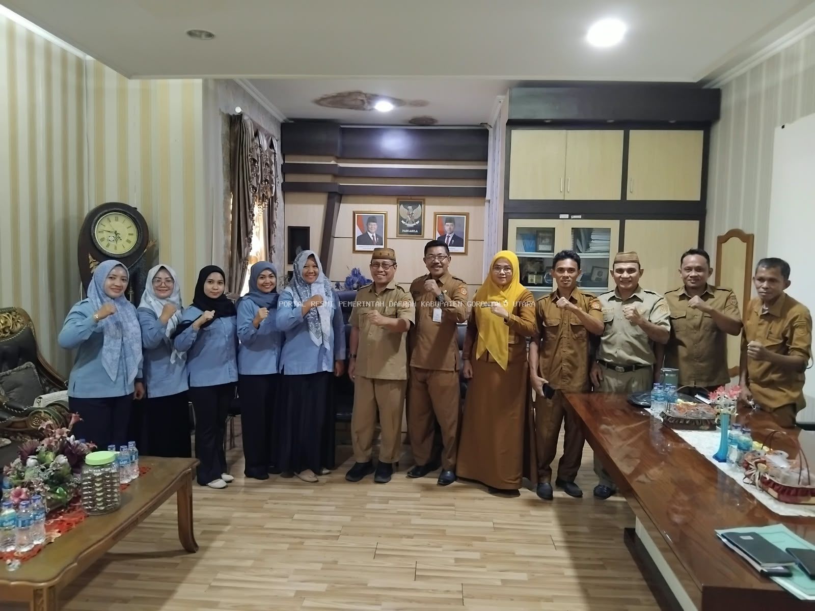 Sekda Gorontalo Utara Suleman Lakoro Terima Tim Entry Meeting Inspektorat Provinsi, OPD Diminta Siapkan Dokumen Pengawasan