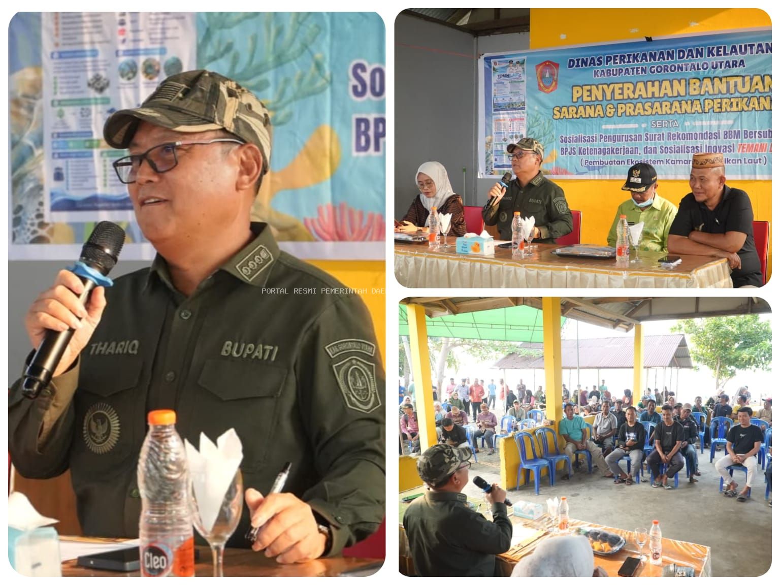 Bupati Thariq Modanggu Serahkan Bantuan Sarana Perikanan di Hutokalo, Dorong Nelayan Sejahtera dan Laut Tetap Terjaga